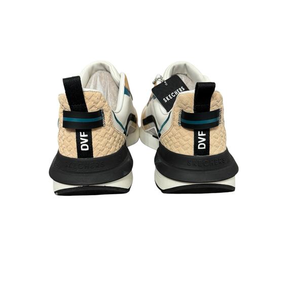 NIB! Diane Von Furstenberg x Skechers Suede Lace-Up Sneakers - Size 8 - Picture 10 of 12